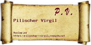 Pilischer Virgil névjegykártya